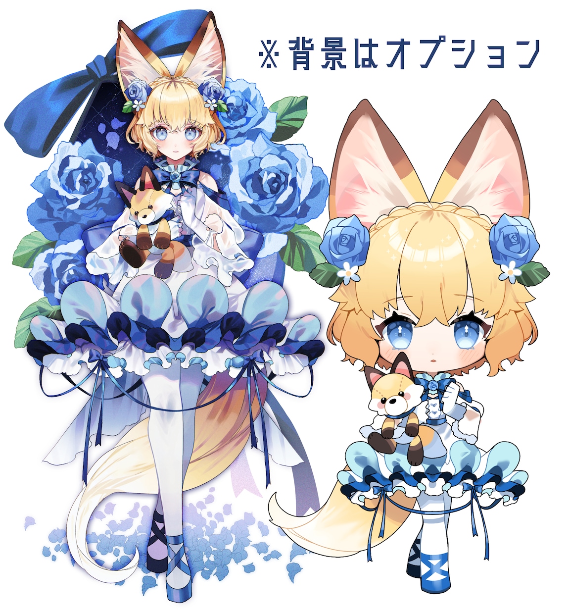 Vtuber立ち絵＋SDセット作成します 立ち絵デザインからグッズに使用出来るSDイラストを描きます イメージ2