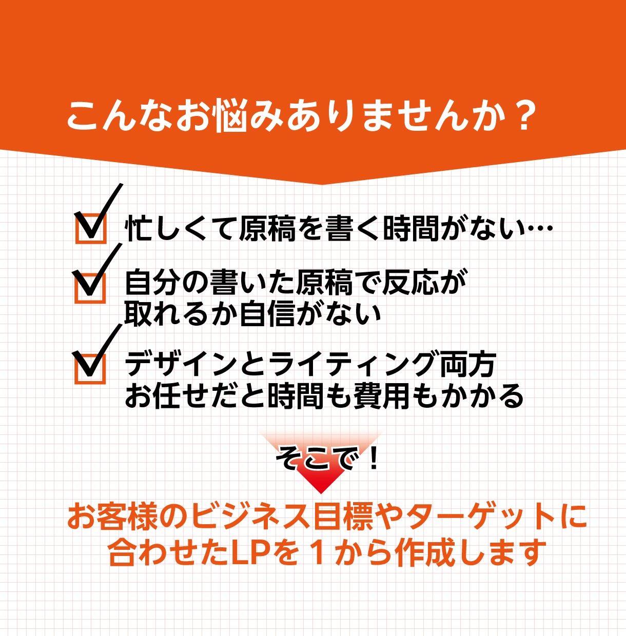 原稿作成からLP制作いたします ライティングからまるっとお任せしたいあなたへ イメージ2