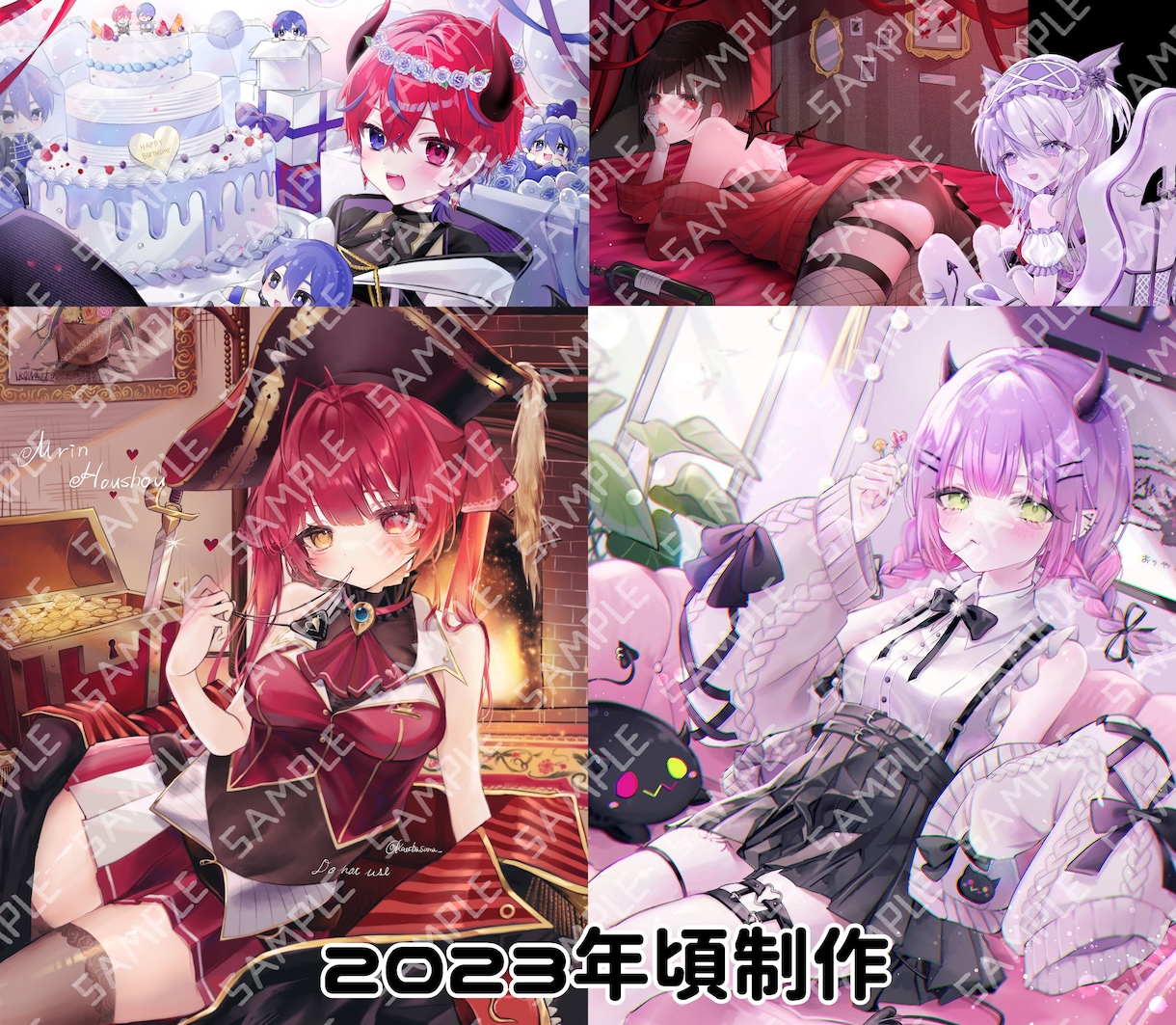 企業実績多数！豪華で可愛い絵を描きます お顔の可愛さは勿論！背景も怠りません！構図案もお渡しします！ イメージ8