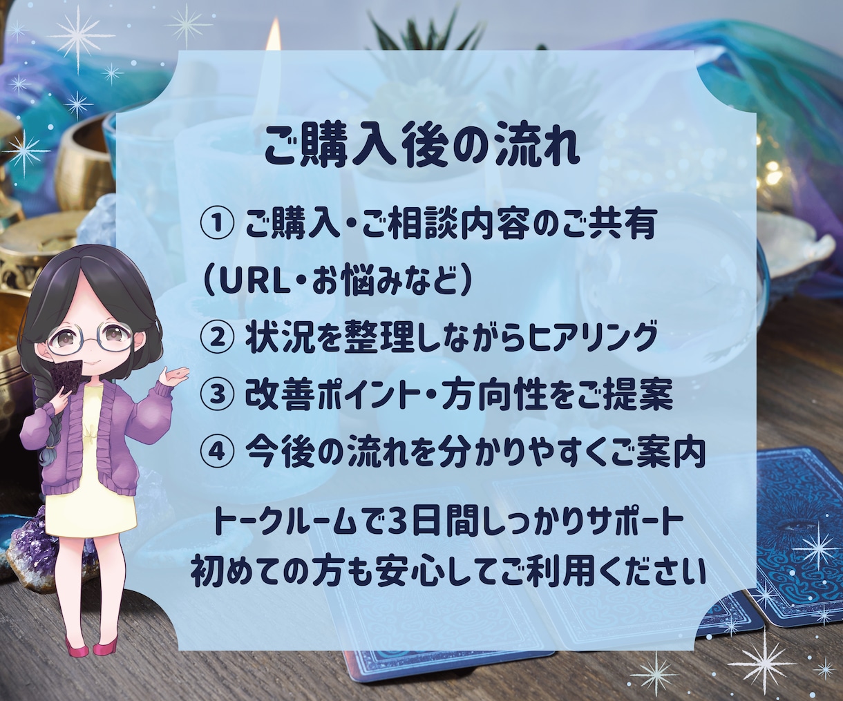 ココナラ占い商品を売れる形に整えます 不安や迷いを整理し売れる導線をご提案します イメージ7