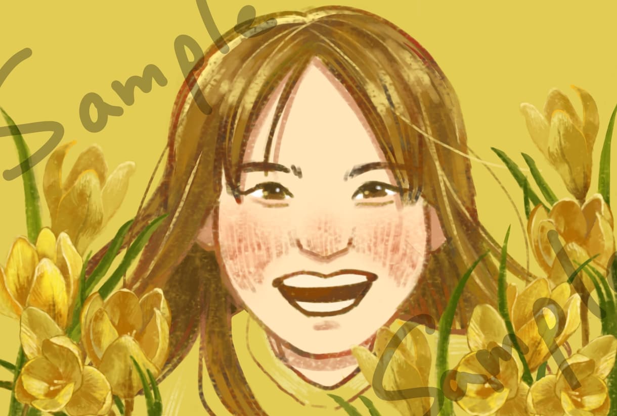 やさしく、あたたかい雰囲気の似顔絵をお描きします 卒業・お別れ・お誕生日・記念日に イメージ1