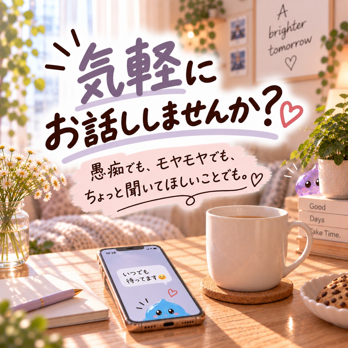 ママの愚痴やモヤモヤ、3日間ゆっくり聞きます 「ちょっと聞いてほしい」時に、気軽に話せます ♡ˎˊ˗ イメージ3