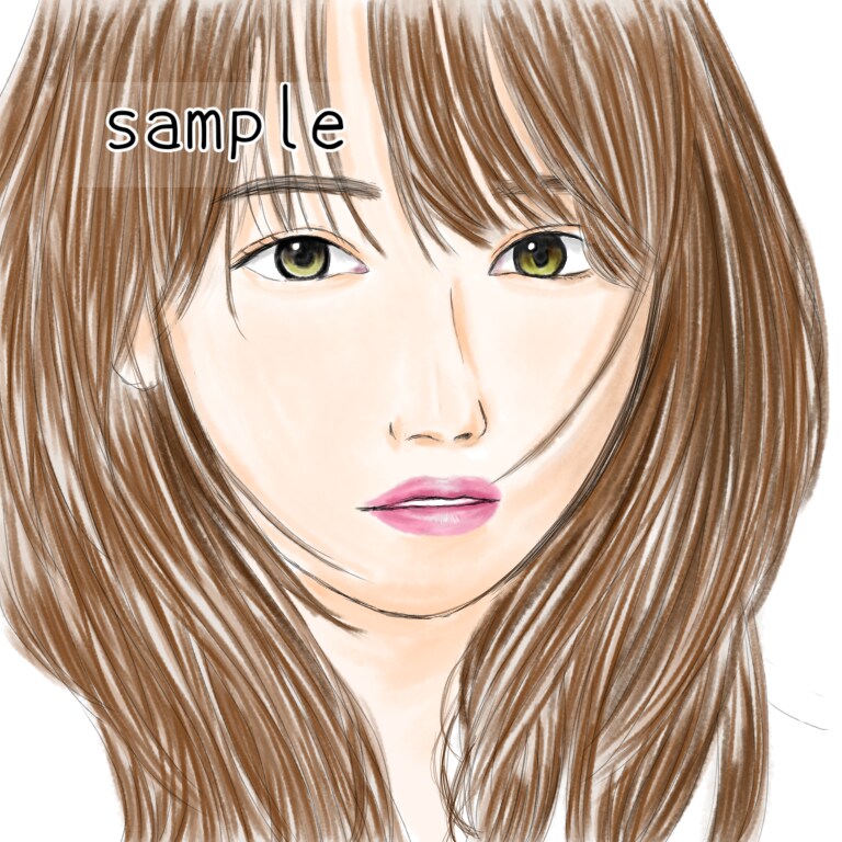 お写真をもとに本格的で綺麗な似顔絵を描きます 水彩風☆アイコンやプレゼントにもおすすめ！ イメージ5