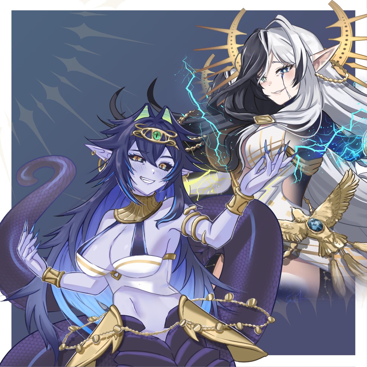 IRIAM・TRPG・動画・ゲーム用立ち絵描きます 表情差分2種おまけあり！かわいいキャラが得意です！ イメージ6