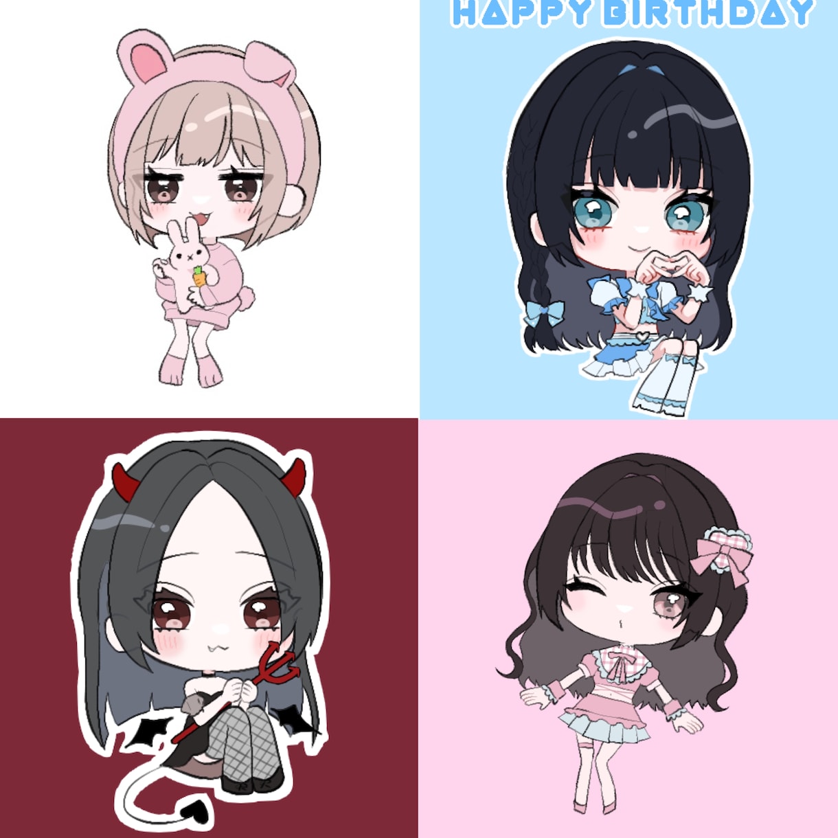 かわいいイラストお描きします ＊SNSや配信でお使いいただけます！ イメージ5