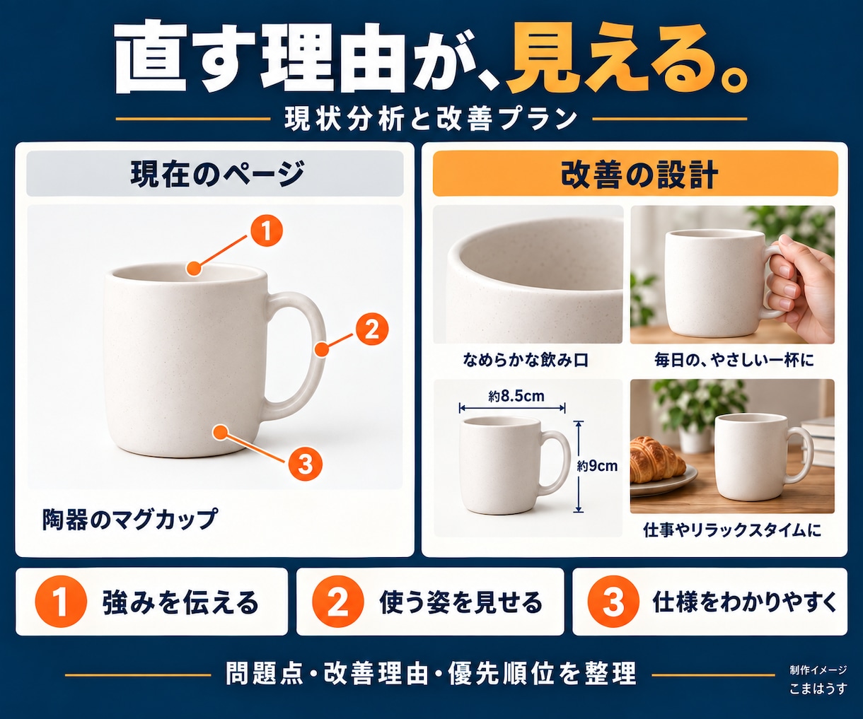 Amazon商品ページを分析・制作・掲載します 現状分析・改善提案から画像と文章の制作・掲載まで イメージ2