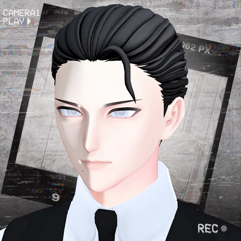 メンズ髪型3Dモデル制作｜高品質仕上げます 理想のメンズ髪型を3D化｜VRChat用 イメージ1