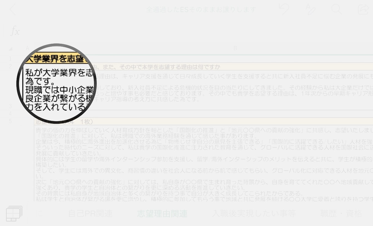 大学職員　全通過したESそのままお譲りします 【内定への近道：ES作成編】＋無料特典で各種質問・ご相談OK イメージ2