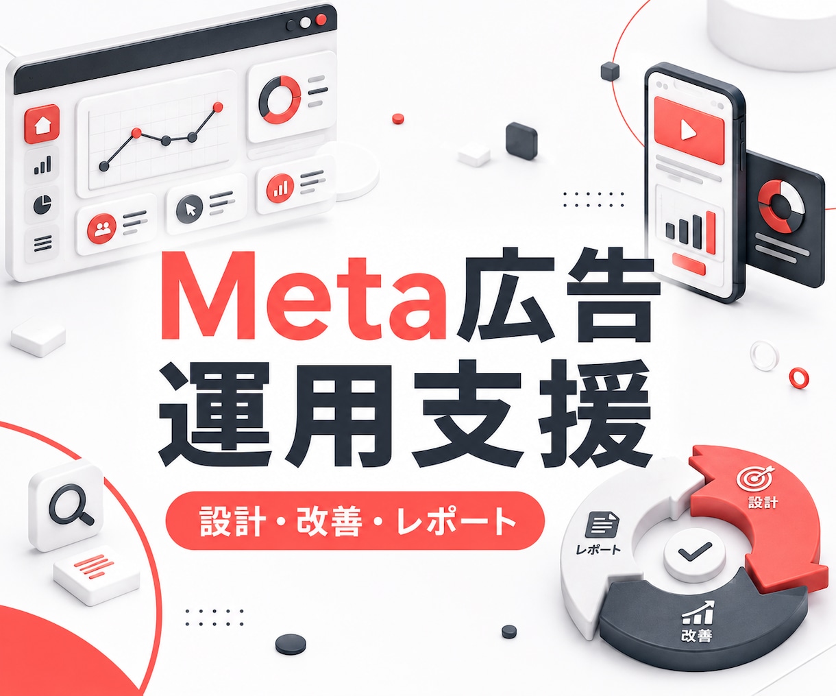 Meta広告を設計・運用・改善します Facebook・Instagram広告を1か月伴走 イメージ2