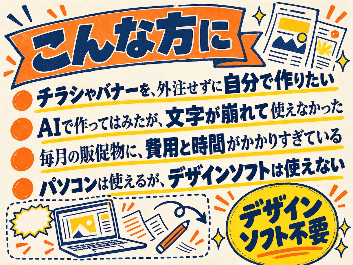 文字が崩れないAIチラシの作り方教えます 崩れた文字を直すのではなく、崩れない作り方をお教えします イメージ6