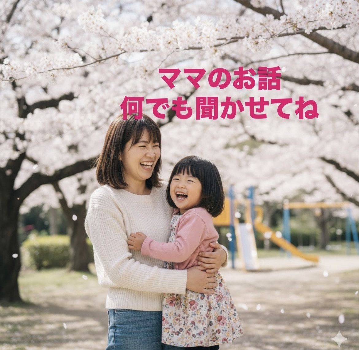 ママのお話何でもお聞きします 育児で孤独、ママ友の悩みなどママの心に寄り添います イメージ1