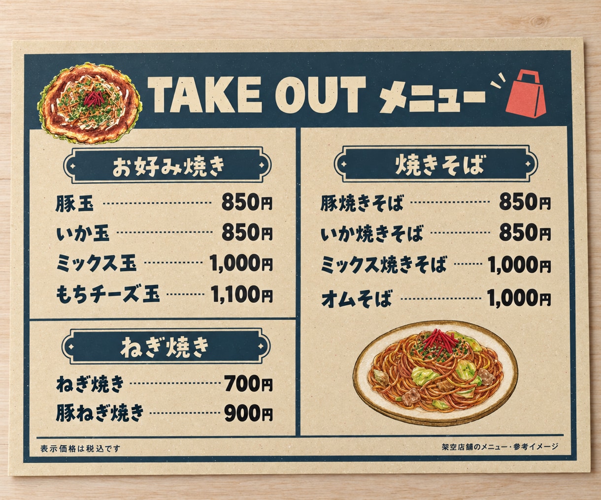 飲食店メニューの金額を修正します 写真を送るだけ。今のデザインにできるだけ近く仕上げます。 イメージ8