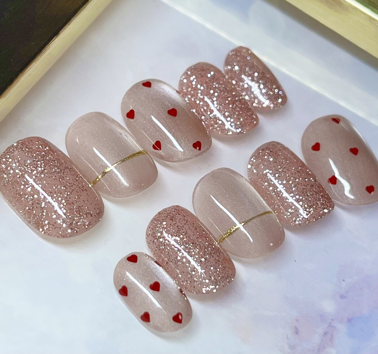 2000円〜オーダーネイル♡作成します オリジナルのネイルチップオーダーしてみませんか？ イメージ1