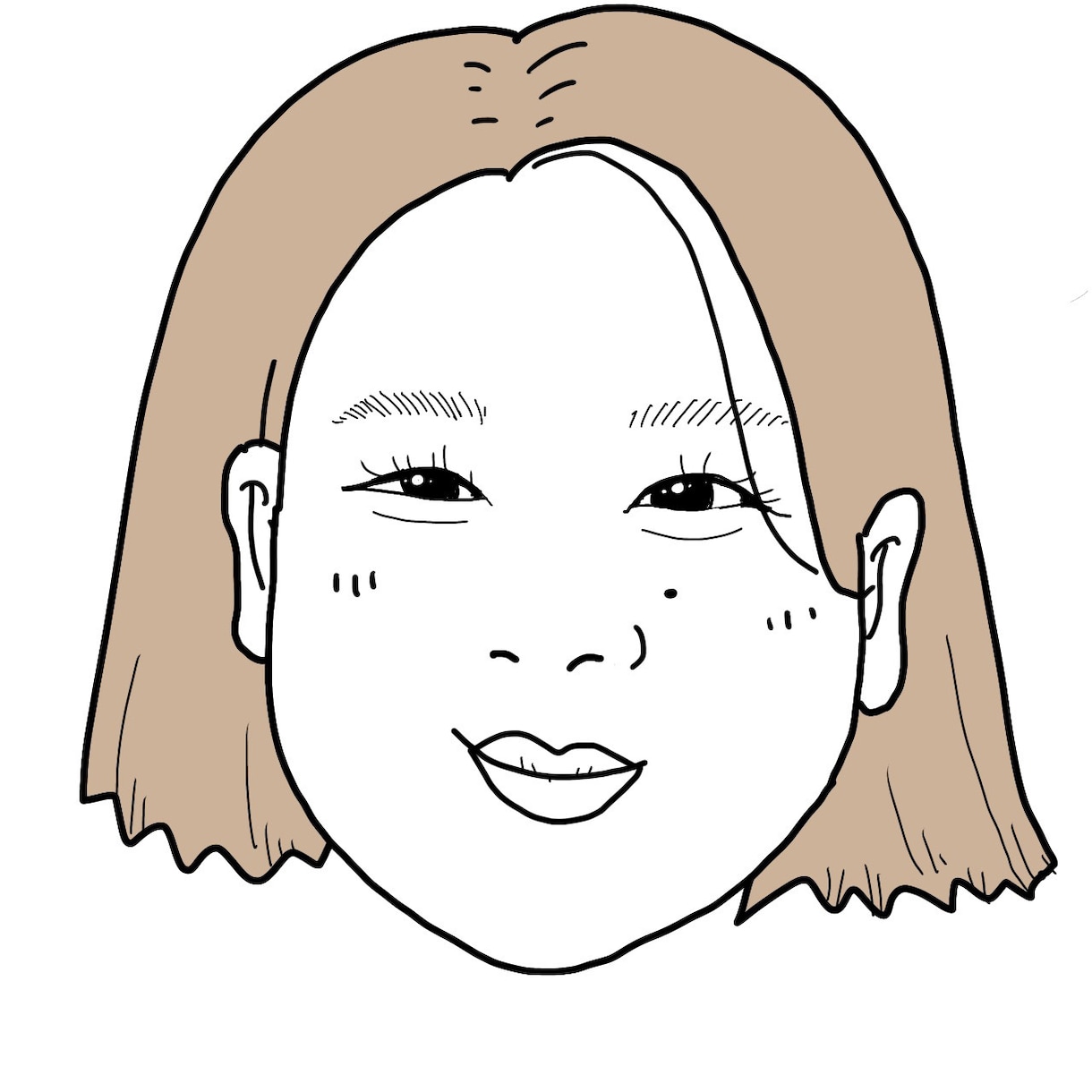 デフォルメしない、2色で仕上げる似顔絵を描きます いただいたお写真をもとに似顔絵を作成します。 イメージ7