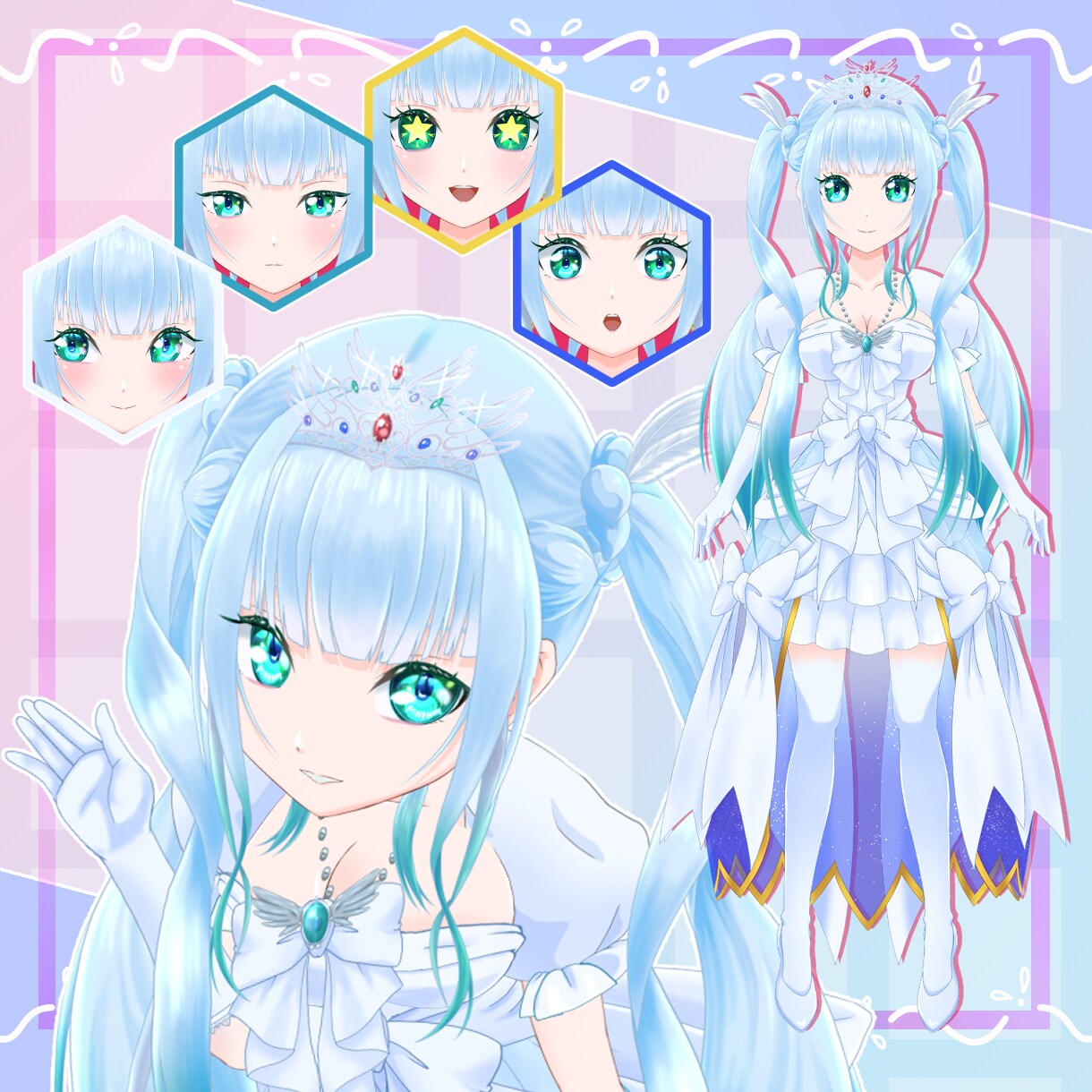 Vtuberキャラデザからモデリングまで承ります 理想の姿を、一緒に形にします。 イメージ4