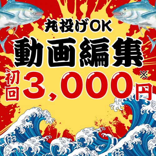 初回3000円!丸投げOK！動画編集承ります お試しで動画を作りたい方・丸投げで動画制作を希望する方必見 イメージ1