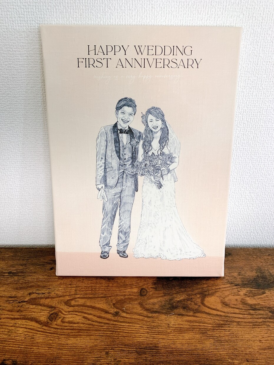ウェルカムボード・結婚祝いにも喜ばれますます キャンバスプリント　正方形 W400×H400×D37mm イメージ3