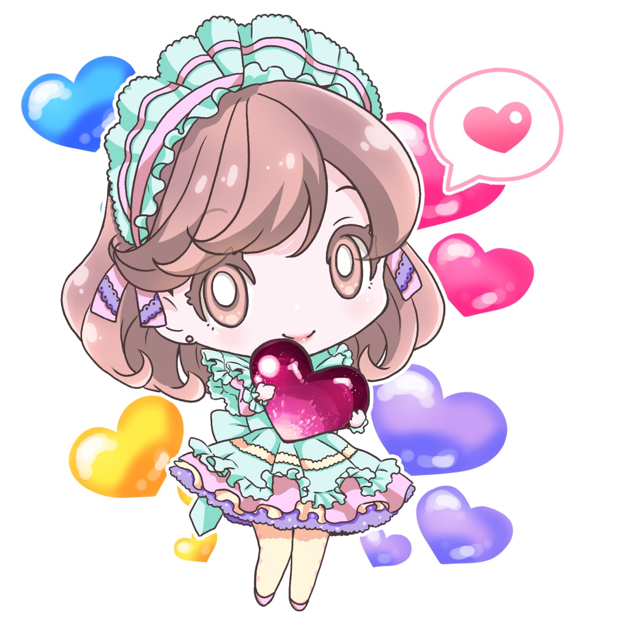 ミニキャラ作成致します psdパーツ分け対応しています。 イメージ7