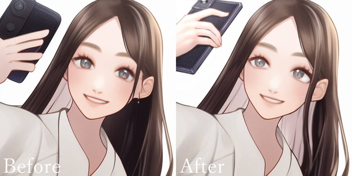 AI生成イラストの加筆修正をいたします あなたの生み出した「好き」をより魅力的なキャラクターに！ イメージ8