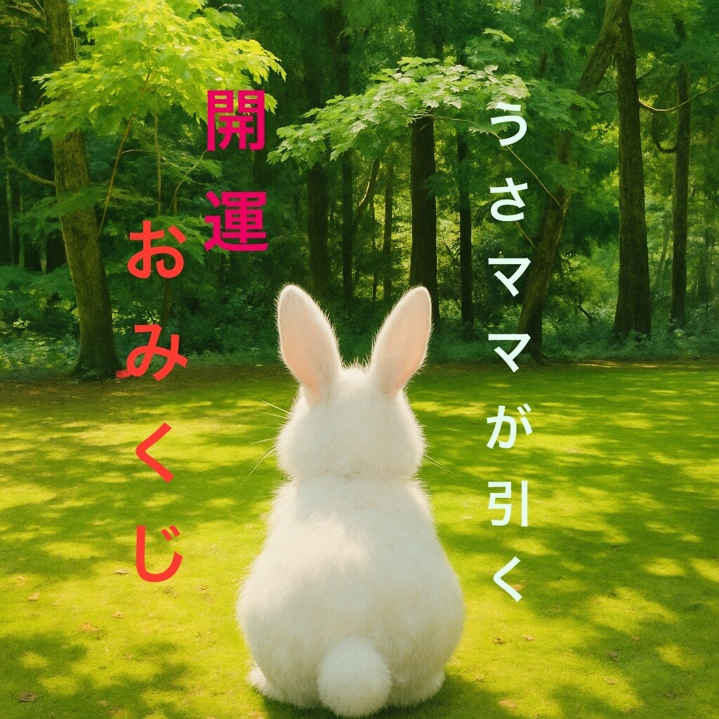 開運！うさママがおみくじを引きます 開運おみくじ！仕事運、恋愛運、金運 イメージ1