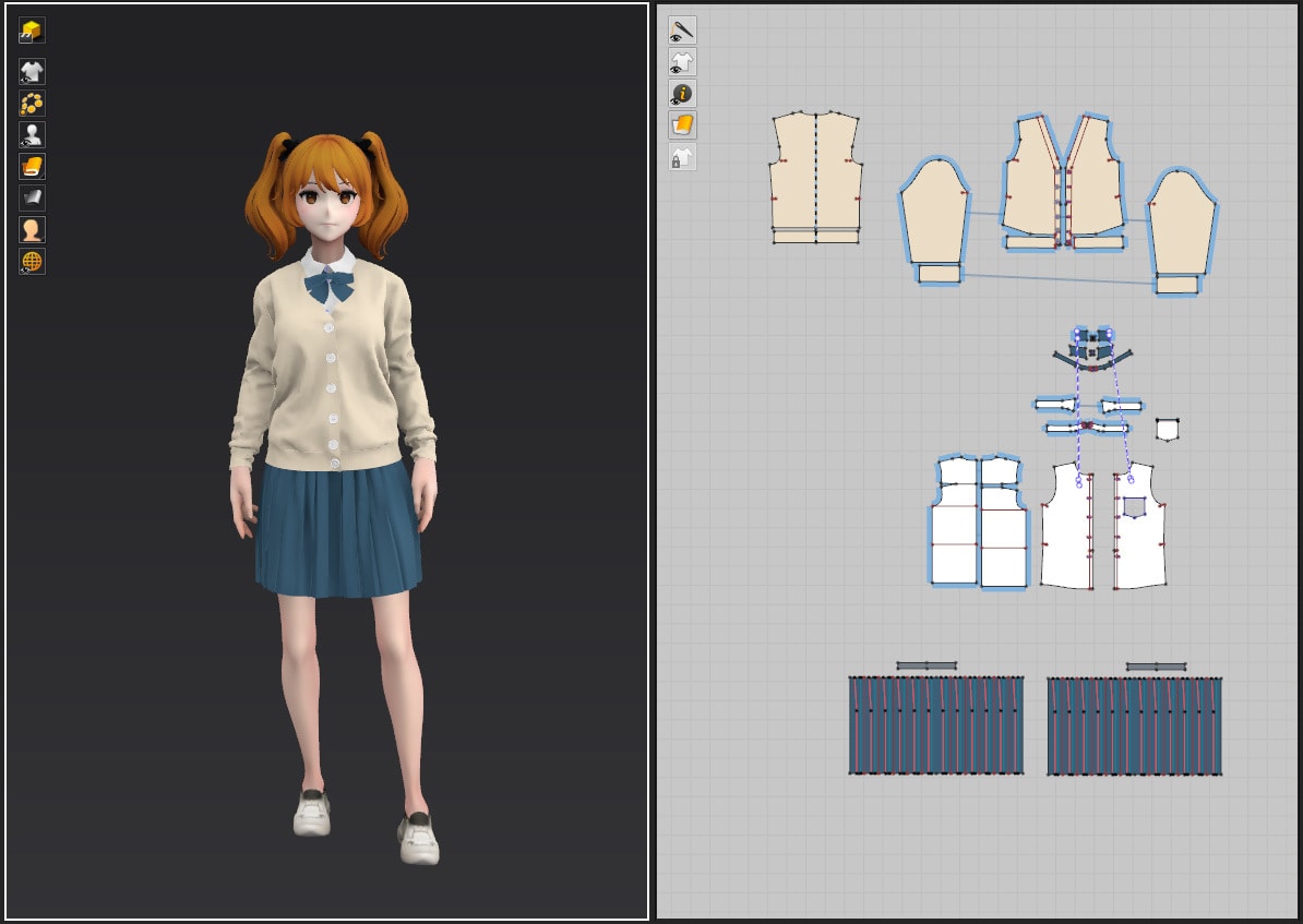 MarvelousDesignerの型紙作ります 洋裁の専門知識を持った商用アバターの服モデリング経験者が制作 イメージ4