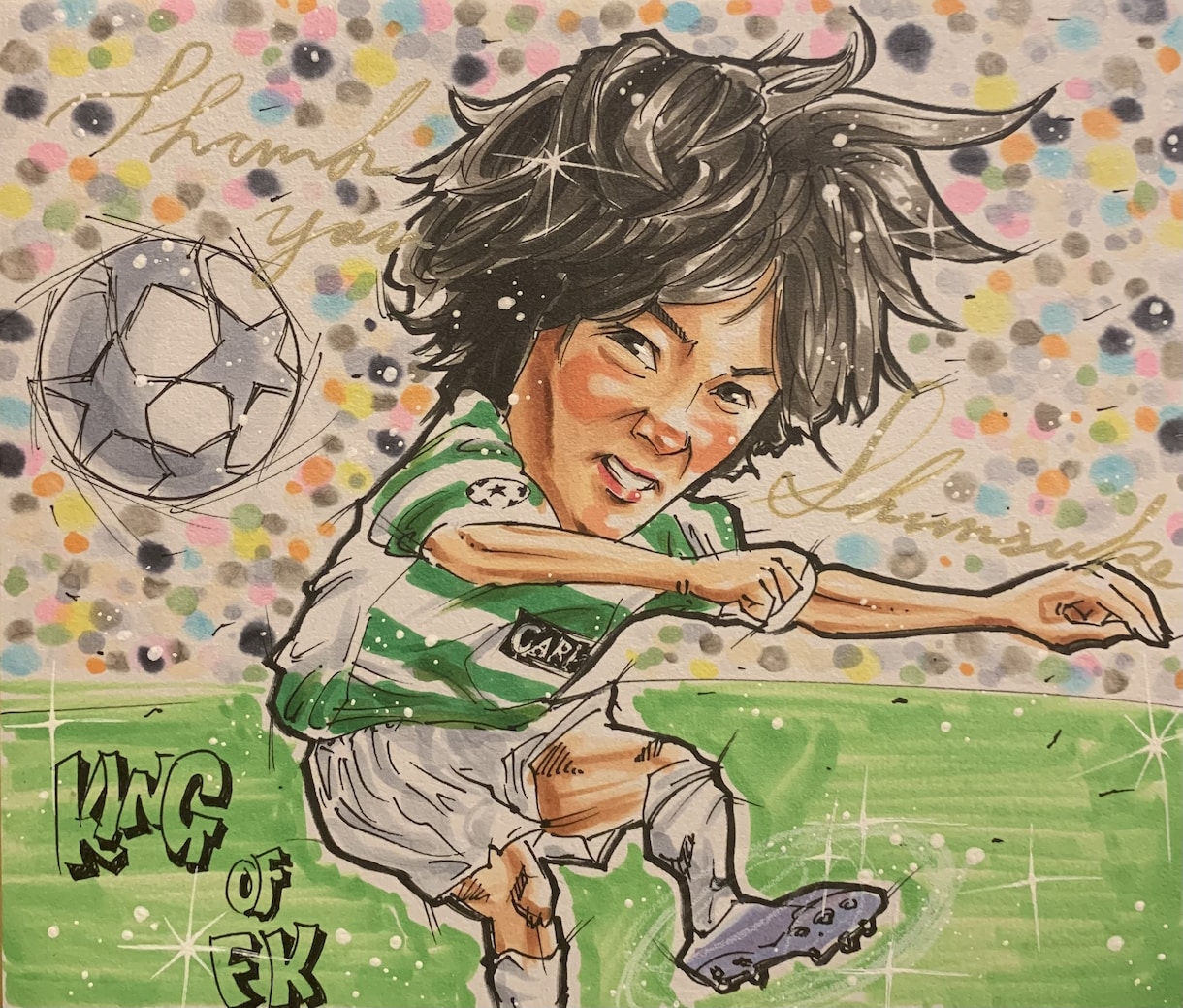 コミックタッチで似顔絵描きます 贈り物に、記念日に、パワーみなぎる似顔絵をお描きします。 イメージ8