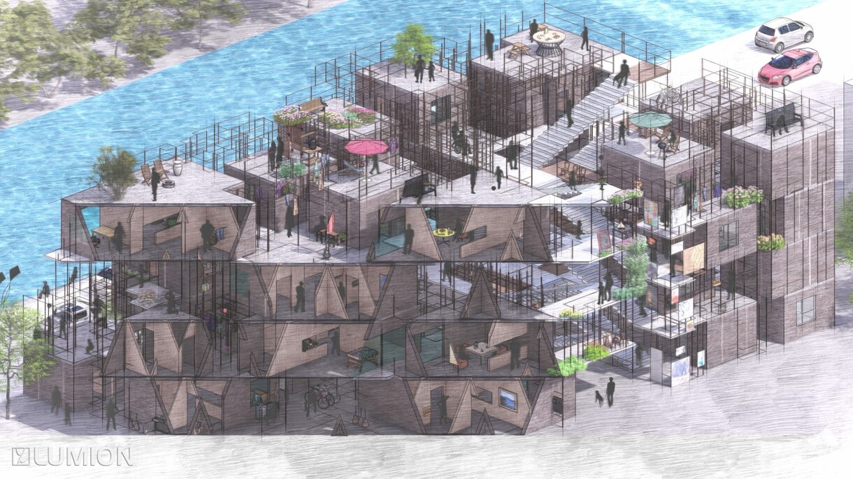 CGで温かみのある外観・内観パース作ります 現役建築学生が、あなたの設計イメージをCGで実現させます。 イメージ1