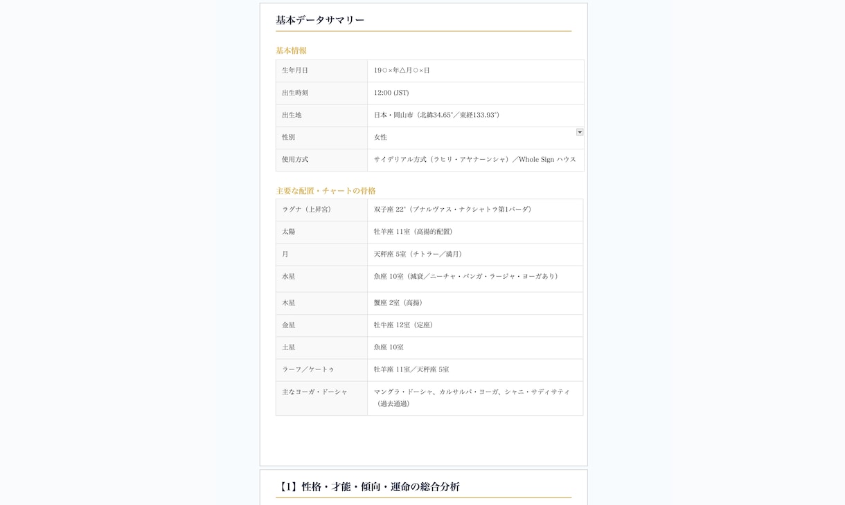 20枚超の人生解説書✧ヴェーダ占星術で鑑定します 性格・才能・恋愛・仕事・運命の転機を一冊に凝縮 イメージ9