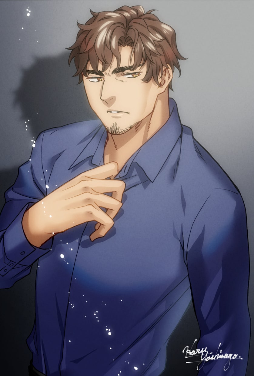 カッコいいおじさん描きます シワや髭のある顔がいい男性キャラは是非おまかせください！ イメージ5