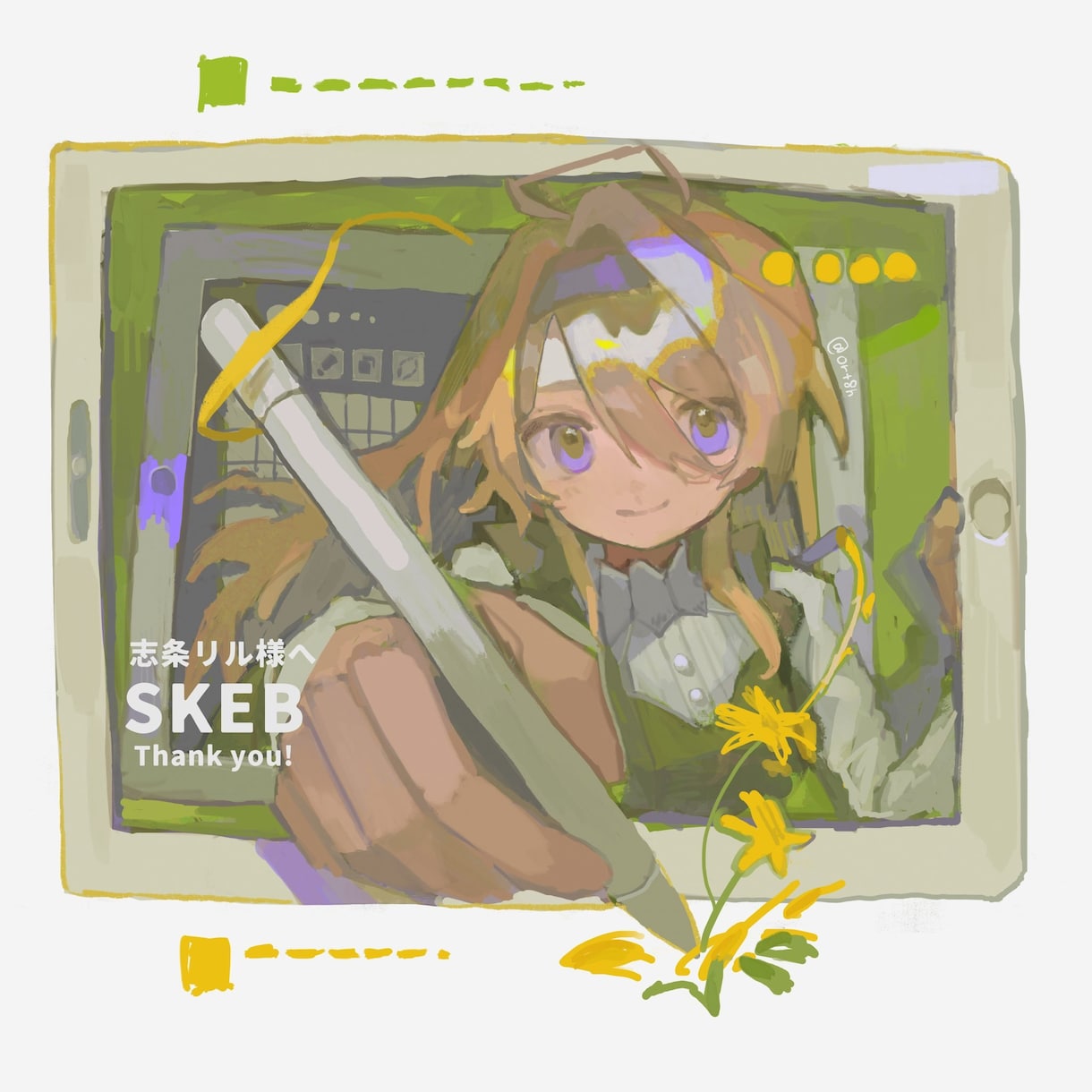 背景有！高彩度で鮮やかな厚塗りイラストを制作します 背景・人物込みの一枚絵を制作いたします！ イメージ1