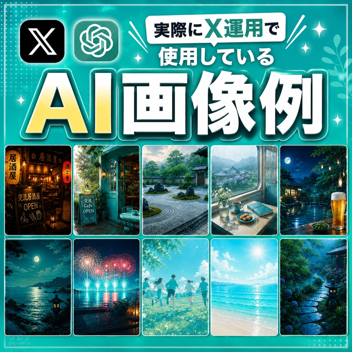X投稿に使えるAI画像の作り方を教えます 毎日のX運用で活用しているAI画像作成のコツをお伝えします イメージ2