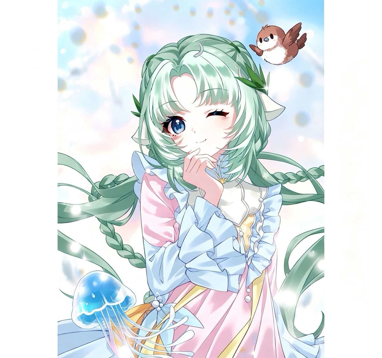 オリジナルキャラのバストアップイラストを制作します OC・SNSアイコンに！草稿2回無料修正で丁寧に対応 イメージ2