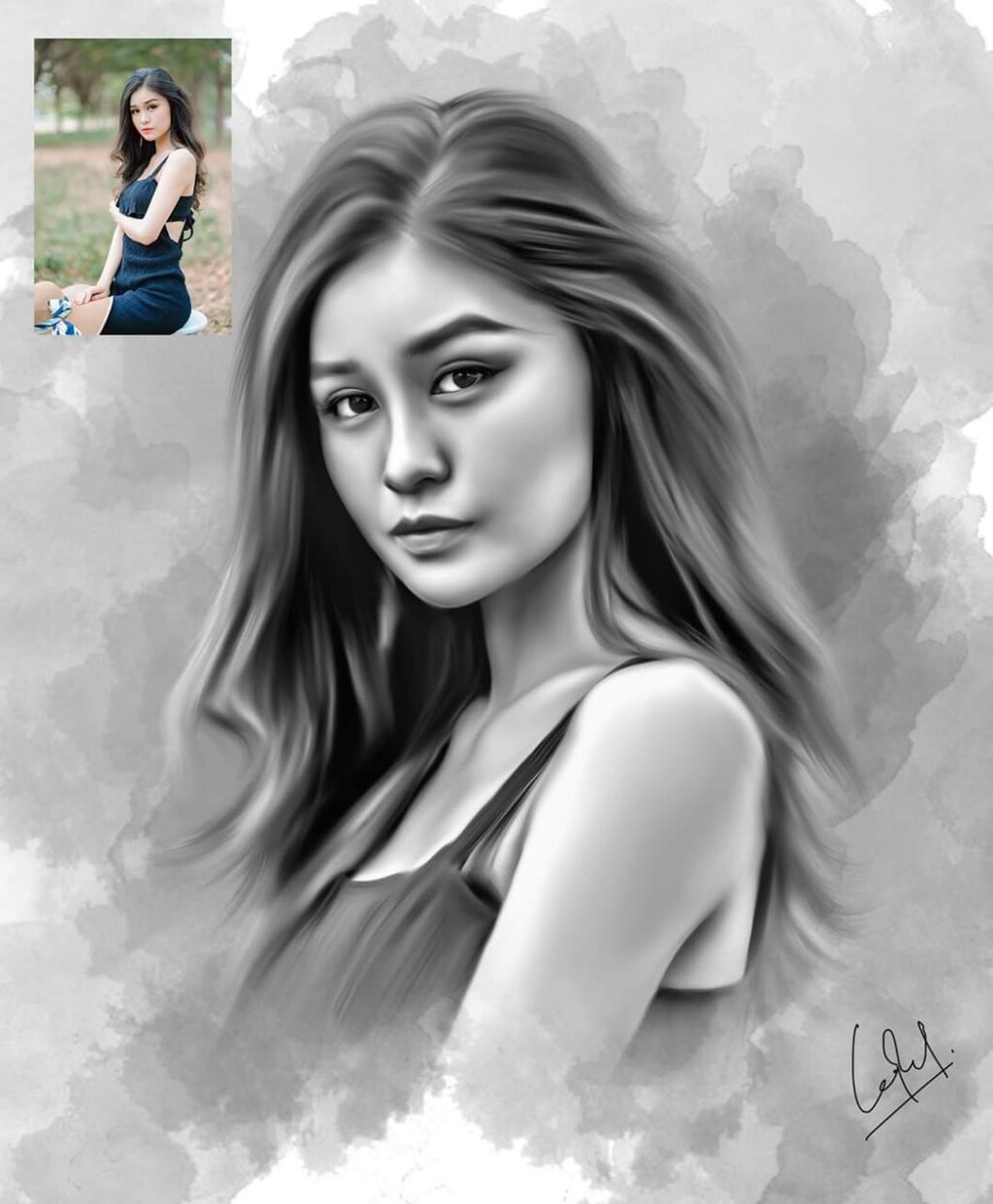 あなたの写真から素敵な似顔絵を描きます 素敵なイラストでお友達と差別化しませんか？ イメージ1