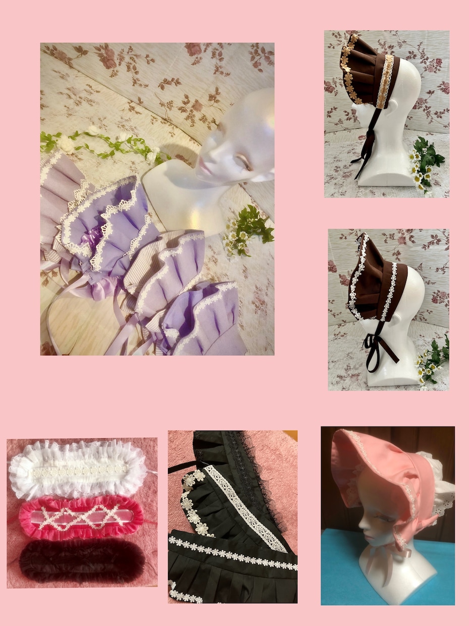 ロリータファッションのお洋服、頭物お作りします お洋服、小物の作成などお気軽にご相談ください！ イメージ3