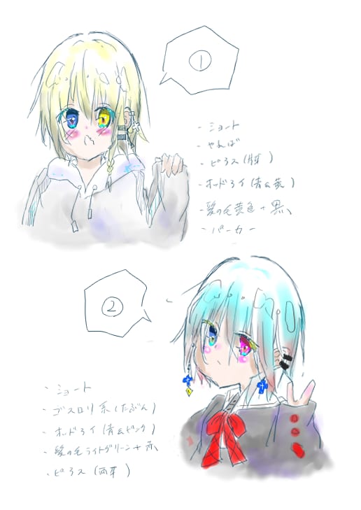アイコンや1枚絵など描けます 基本的に女の子がメインとなりますアニメ向きの絵柄です イメージ7