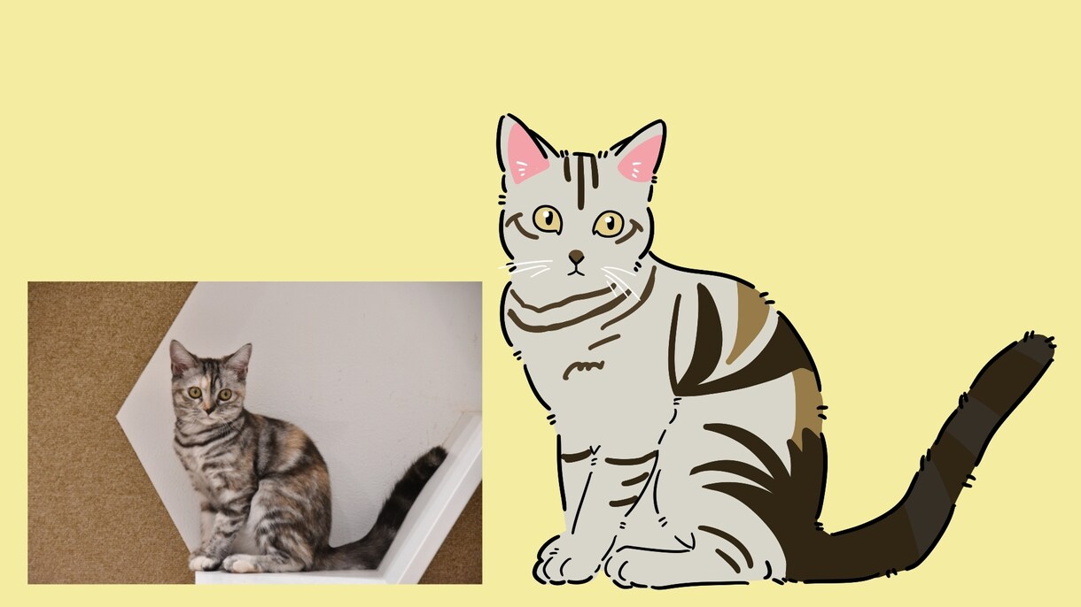 大切なペットのお写真をイラストにします シンプルで可愛らしいイラストに仕上げます！ イメージ4