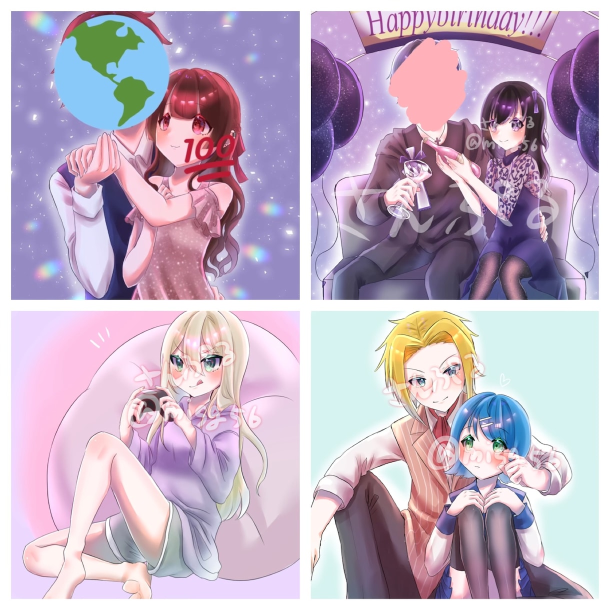 可愛い女の子のイラスト描きます ちょっと幼い絵柄の可愛らしいイラスト描きます！ イメージ7
