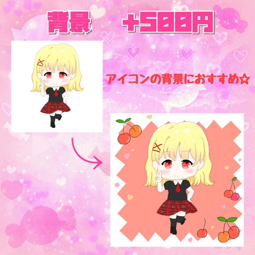 かわいい！ミニキャライラスト描きます 生誕委員経験者がシンプルで可愛いミニキャライラストをお届け！ イメージ5