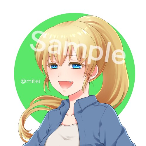 SNSに使えるアイコンなどを描きます 美少女や動物のアイコンお描きします イメージ5