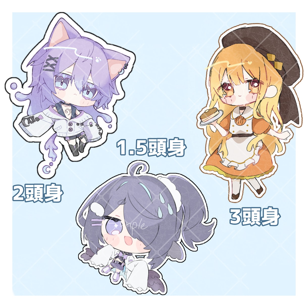 かわいいデフォルメ描きます 活動者さんの目線にたって、見栄えの良いイラストを イメージ3