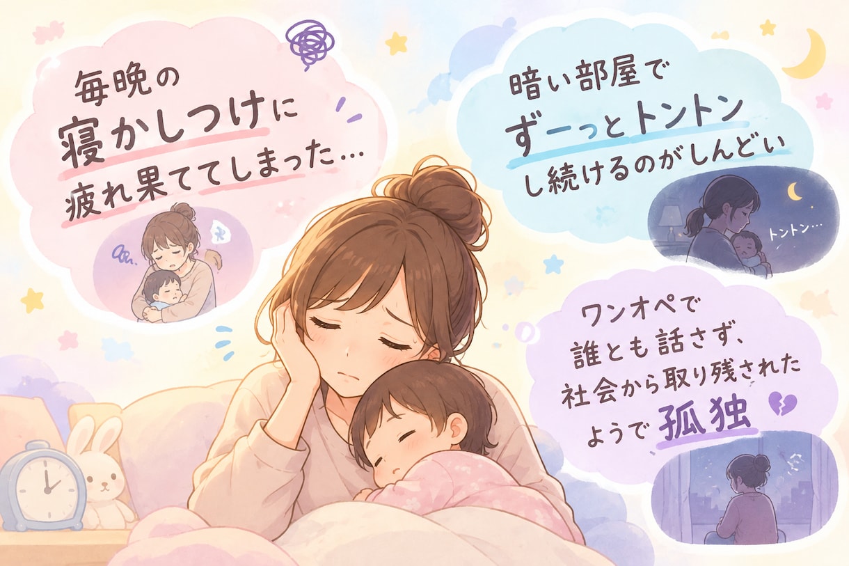ワンオペママ・パパへ寝かしつけと育児相談届けます ワンオペ/子育て相談/ママ/パパ/保育士/育休/産休/心理士 イメージ2