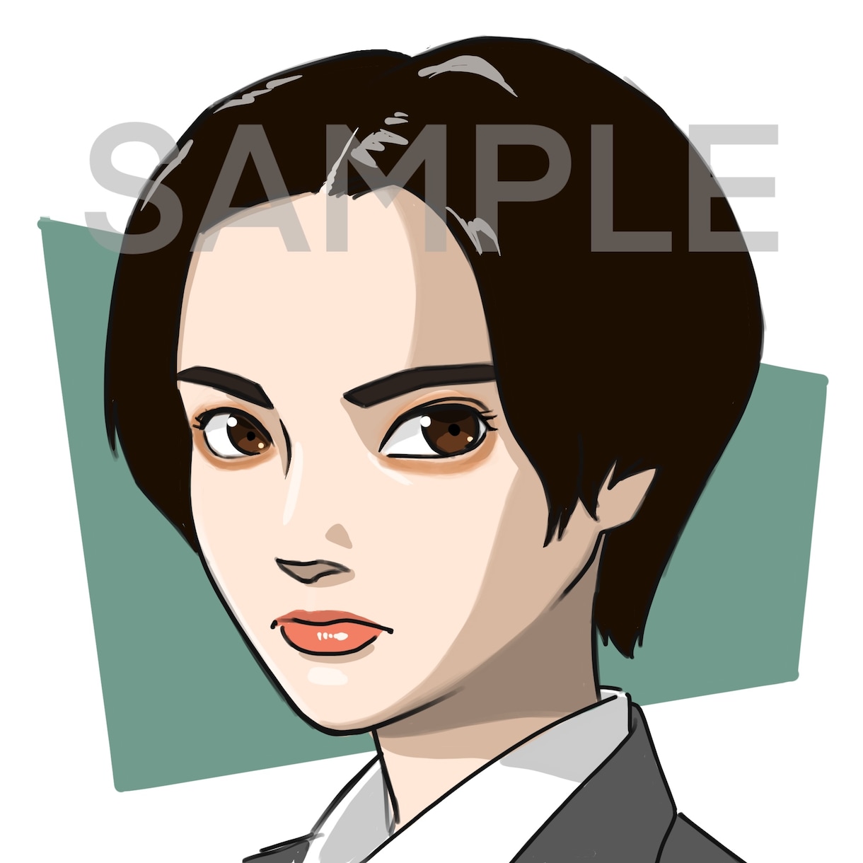 SNS用のアイコン似顔絵描きます 似ていてポップな似顔絵、低価格で描きます！ イメージ3