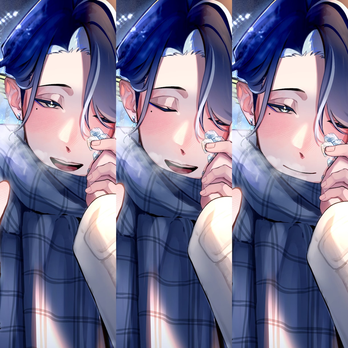 ガチ恋距離！季節感のあるデート風イラスト描きます メンバー特典、クリアファイル、切り抜いてサムネにも！ イメージ1