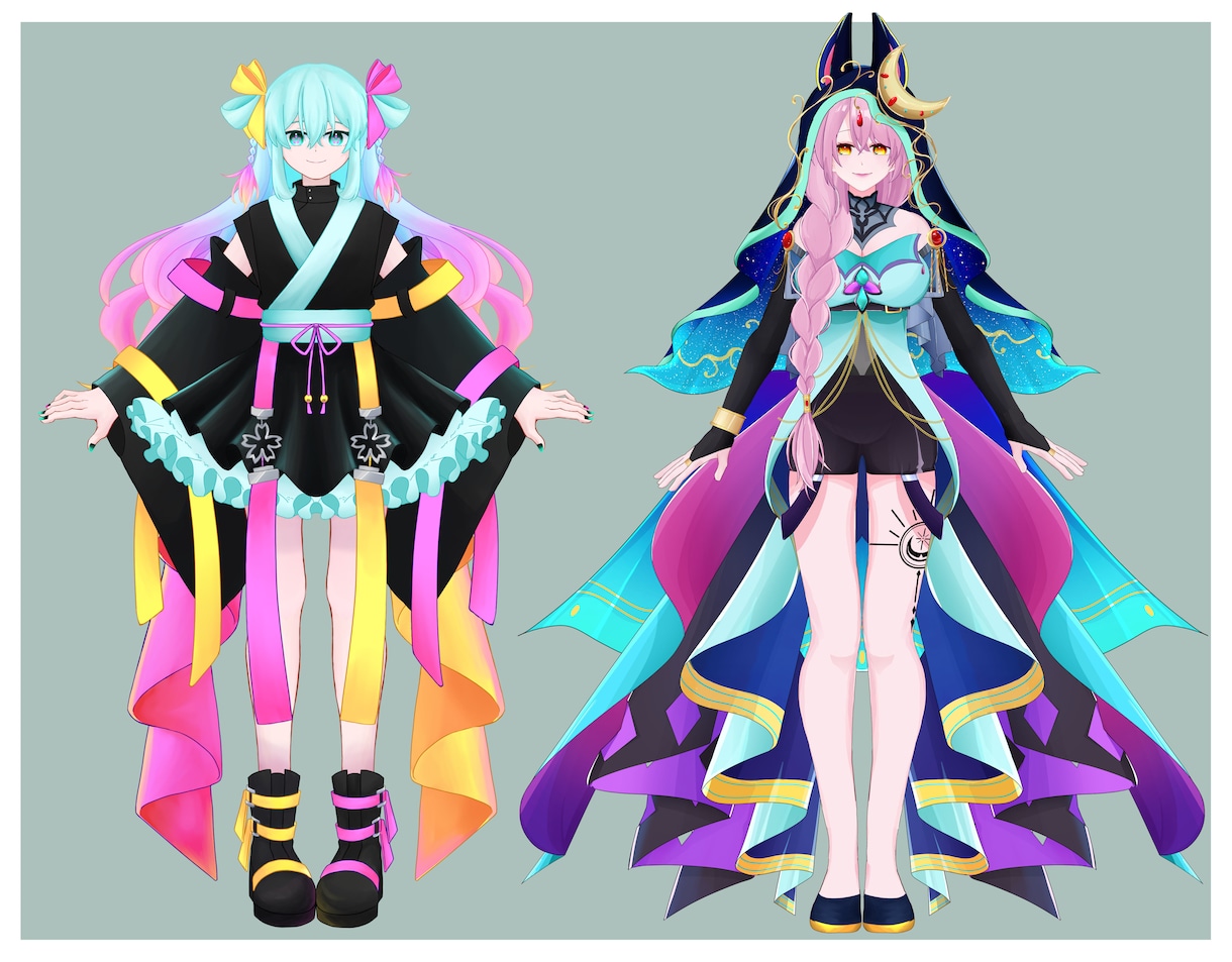 立ち絵制作いたします TRPGやゲーム制作、IRIAMなどの配信立ち絵 イメージ2