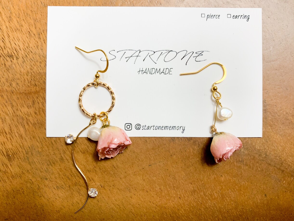 あなただけのピアス作ります 日常を彩るアクセサリー作りお手伝い致します イメージ4