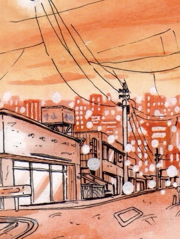 街並みや風景のワンカット背景イラストを制作します 街の一角を切り取った、使いやすい背景イラスト イメージ7