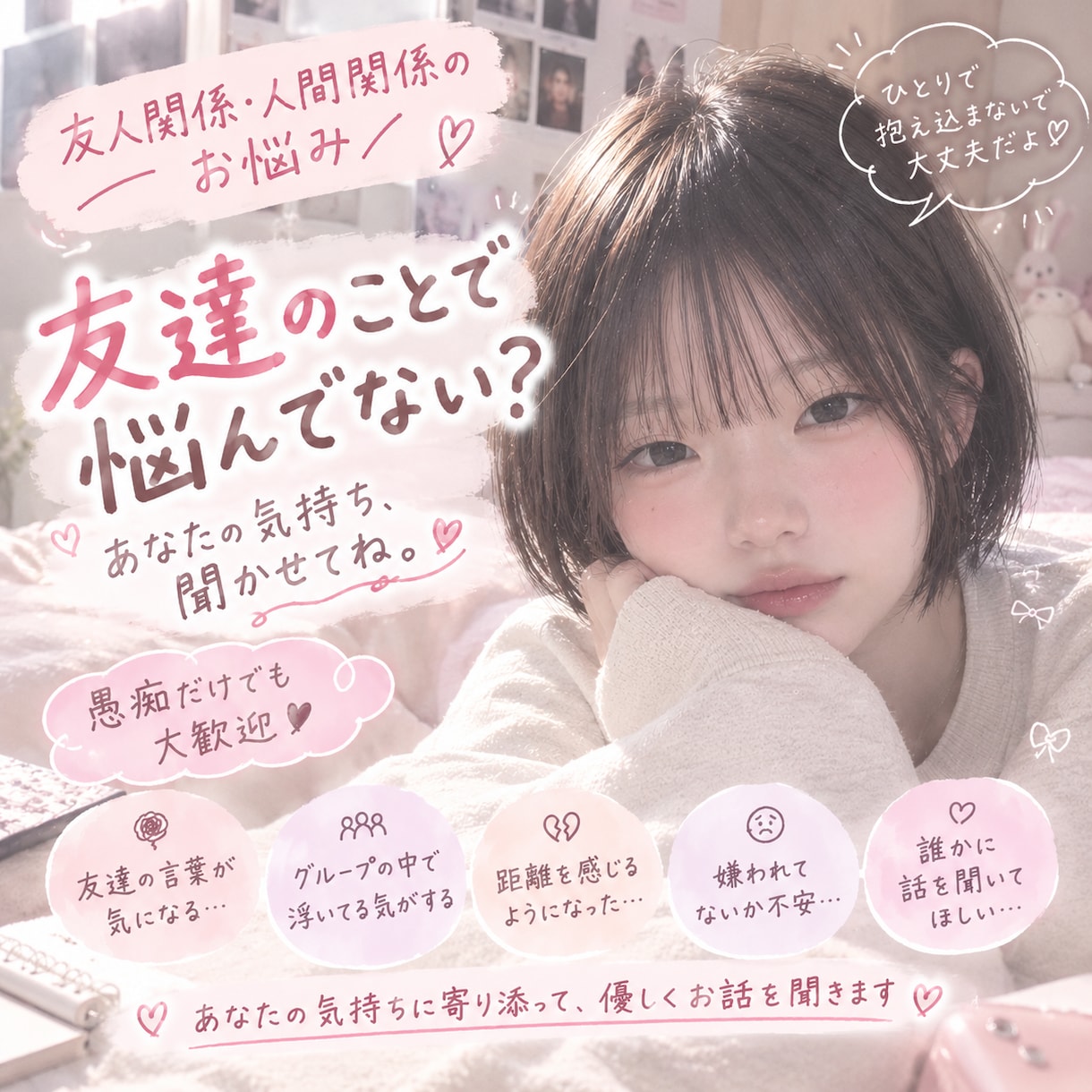 30分！あなたの気持ち受け止めます 少しでもあなた様の心の支えになれたらと思います♡ イメージ1
