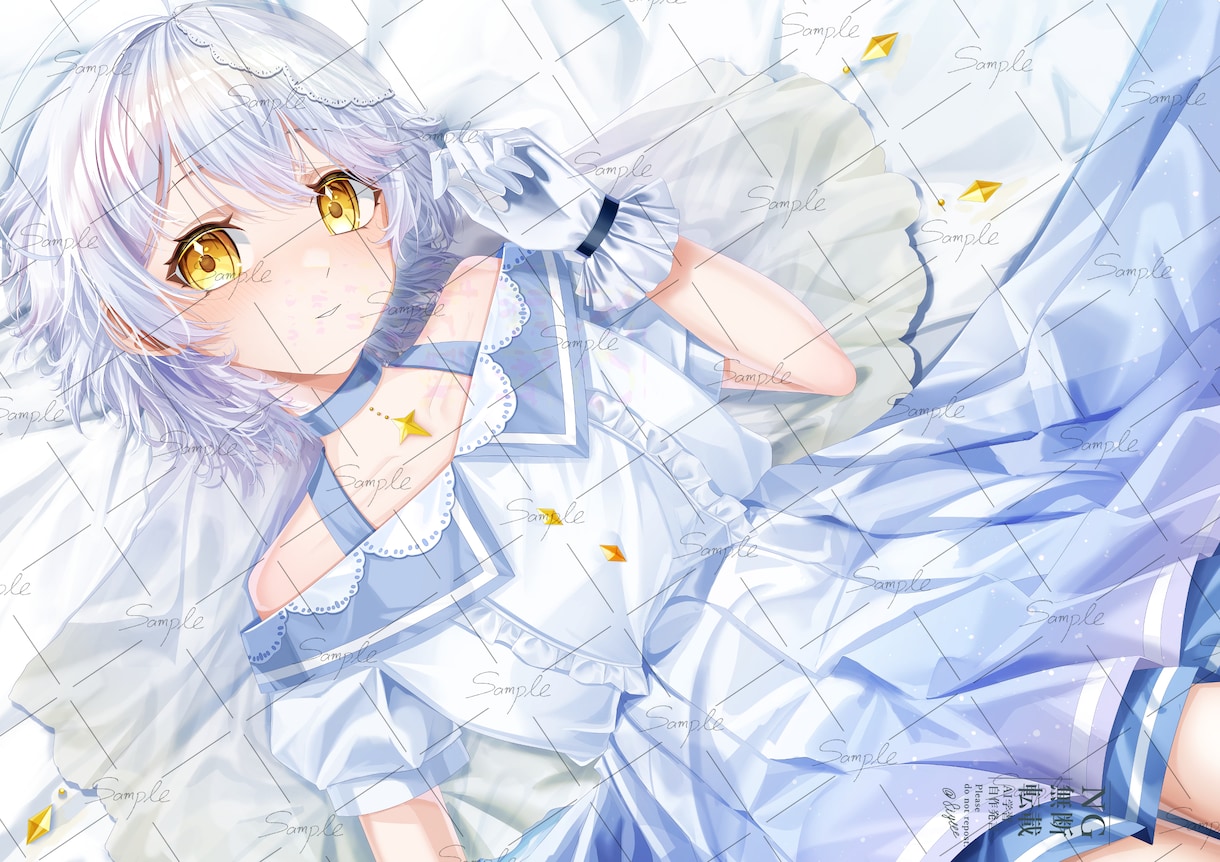 透明感のある等身イラストを描きます Vtuberや配信者など活動でオリジナルイラストが必要な方へ イメージ5