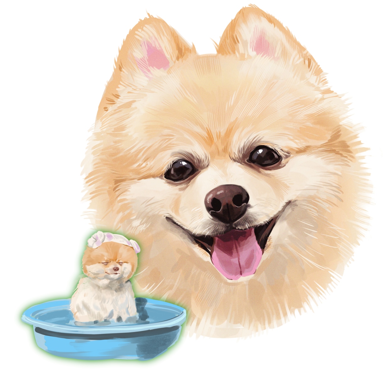 現役漫画家がペットの似顔絵を厚塗りで描きます 犬、猫、魚、小動物…動物ならなんでもOKです◎！ イメージ3