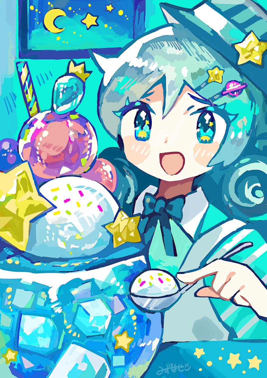 カラフルPOPで可愛いイラスト描きます 可愛い女の子や食べ物イラストが得意です！ イメージ2